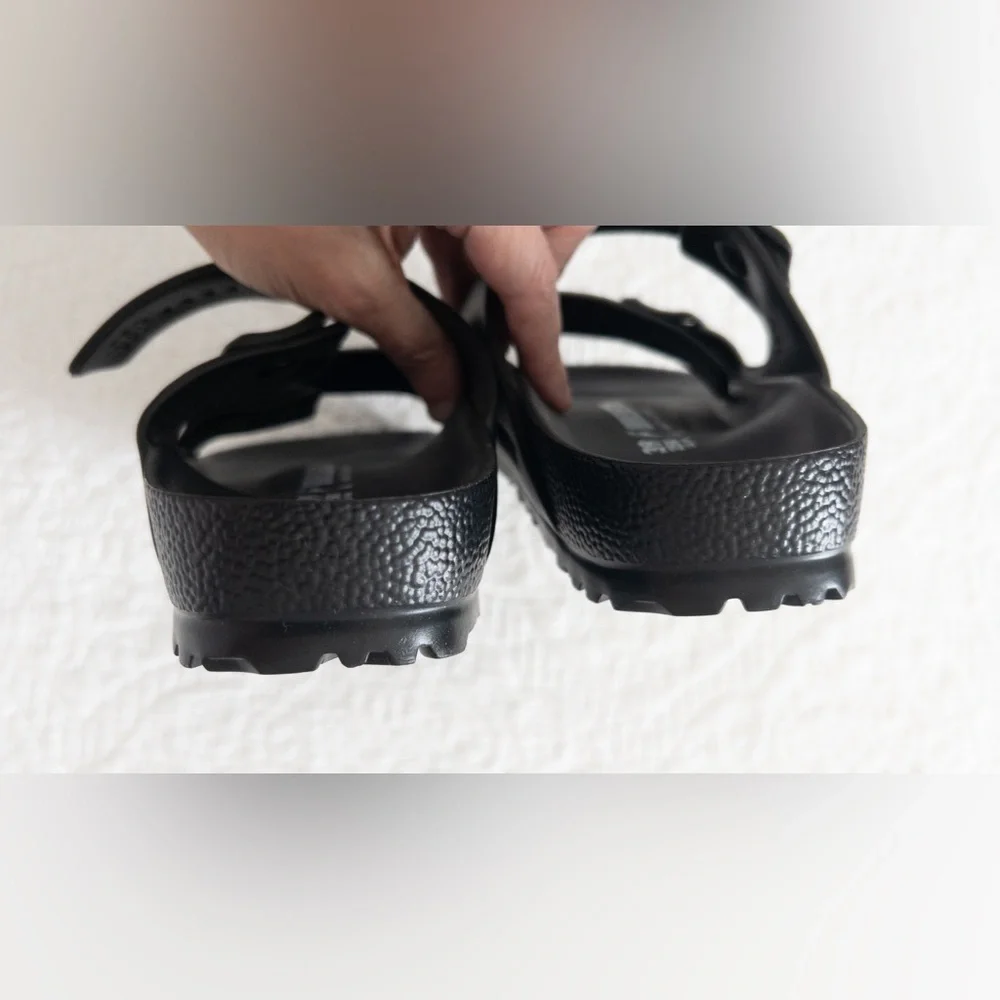 NWOT Birkenstock Arizona Essentials EVA Sandals Medium Width Black Size 8W/6M - Picture 9 of 11